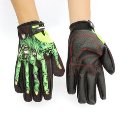 Racing Motorcycle Touch Screen Gloves M L XL Waterproof Windproof Cycling Bone Printing
