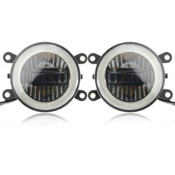 LED Fog Lights Universal Car 3 in 1 Angel Eyes inches Daytime Running Lights