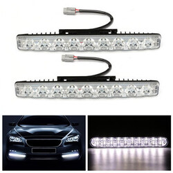 Car DRL Daytime Universal Vehicle Driving Running Light Fog Lamp Pair 18W 9LED