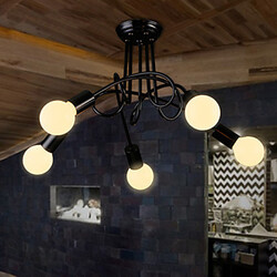 Ceiling Light Pipe Nordic Retro Home Restaurant Loft Iron Dinning Room