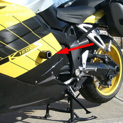 Carbon Fiber Style Suzuki No Cut Crash Protector Frame Sliders