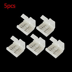 5 Pcs Pin Led Strip Lights Connector 10mm Solderless Rgb