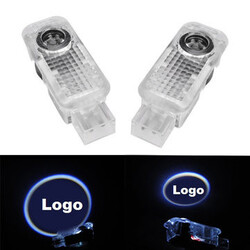 Car Logo Emblems Door Welcome Pair Light With Special 5W LED AUDI