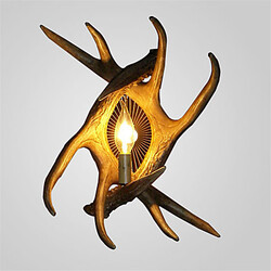 Bedroom Living Room Installation Fixture Easy Vintage Country Antler Lights