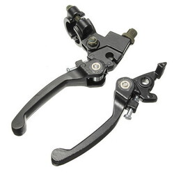 Folding Clutch BBR CRF KLX ATV Motocross Motorcycle 21mm Handlebar Handle Brake Lever