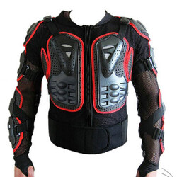Armor Protection Motorcycle Auto Jacket Side Racing Back Red