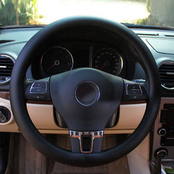 Car 38CM Breathable Diameter Flat Perforated Steering Wheel Cover