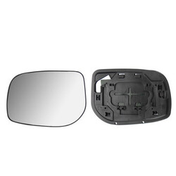 Car Left Door Wing Mirror Glass Silver Toyota Yaris Base