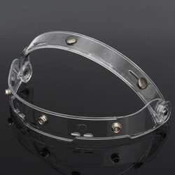 Buckles Flip Up Clear Lens Open Face Helmet 1PC Motorcycle Shield Visor