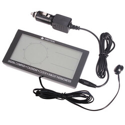 Calendar Compass LCD Digital Thermometer Clock Car