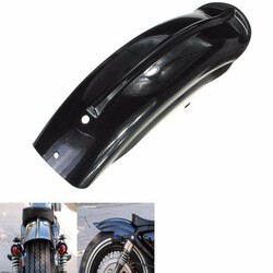 Harley Sportster Motorcycle Black Rear Fender