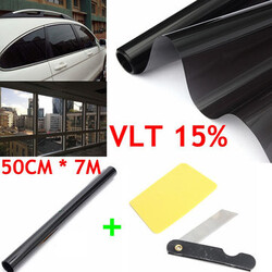 House Roll 50cm Window Tint Film Car Auto Office Commercial VLT Black