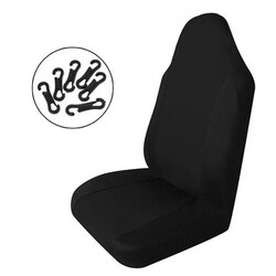 Fabric Black Universal Covers Polyester Car Front Seat Single