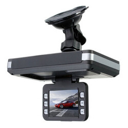 Car DVR Recorder Alert Trafic 2 in 1 Detector English Russian Radar Laser Language Speed