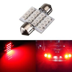 LED Interior Light Car Festoon Dome Map Bulbs Red 31MM