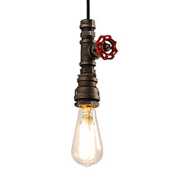 Industrial Chandelier Fixture Creative Retro Pipes Restaurant Bar