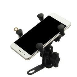 3.5-6inch USB Charger Mobile Phone GPS Holder Clip Motorcycle Bike Handlebar Mount
