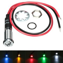 Car Van Boat LED Dash Panel Indicator 8mm 12V Faucet Pattern Light Lamp