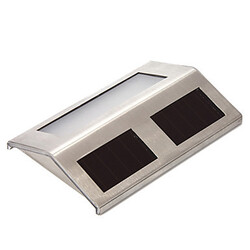 2-led White Stair Outdoor Garden Solar Wall Lights Ways