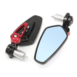 8inch Motorcycle Universal Rear View Side Mirror Aluminum Handle Bar End