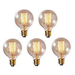 G95 Edison Bulb Light 5pcs Lamp Incandescent Retro Bulb 220-240v