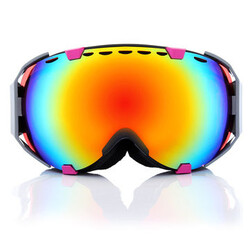 Red Motorcycle Snowboard Ski Goggles Spherical Anti-fog UV Professional Dual Glasses Lens