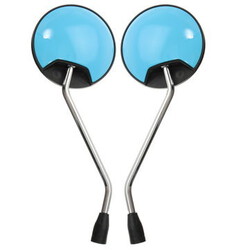 Universal Mirror Motorcycle Pair 6mm 8mm Reflector Convex Electric Scooter Rear View