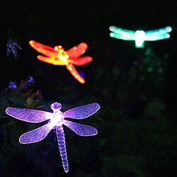 Dragonfly Color-changing Solar Stake Garden Light