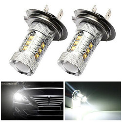 H7 LED Fog Light Bulb 2 X Dodge Chevrolet 80W