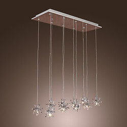 Modern/contemporary Feature For Crystal Metal Max 20w Dining Room Chrome Pendant Light