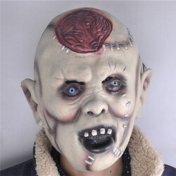 Headgear Adult Latex Rubber Horror Head Mask Costume Halloween Party