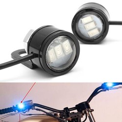 LED Eagle Eye Lamp Bicycle Motorcycle Light DRL Strobe Flash 2Pcs Car ATV