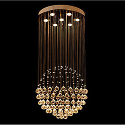 Modern Pendant Light Spherical Lamp Design Crystal Ceiling 100 Chandeliers