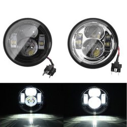 Fat Pair LED 2008-2015 Hi Lo Harley Dyna Headlight Lamps