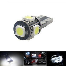 Canbus Error Free Car White 5SMD Brake Light Bulb T10 W5W 5050 LED Turn Door