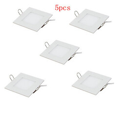 Panel Light 85-265v Square 5pcs Led 3w Recessed 300lm