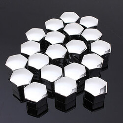 Car Plastic 17MM Bolts Nuts Covers Alloy Wheel Set of Caps