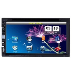 Bluetooth Hands-free Rear View Camera DVD Player HD 2 Din Car Control Touch Screen
