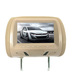 Headrest Monitor Pillow Screen Universal Car Video Display with HD Digital 7 Inch TFT LCD LCD