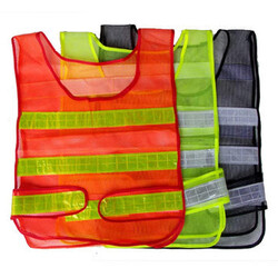 Reflective Stripes Mesh Waistcoat Traffic Security Vest Visibility
