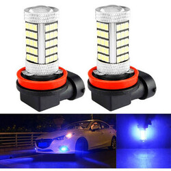 7.5w Daytime Running Light Bulb with LED Fog Light Aluminum Blue 2pcs H11 Housing