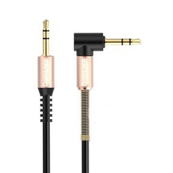 Cable 3.5MM AUX Headphone Car Stereo Plated Cord MP4 Gold