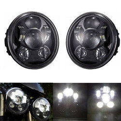 45W Light For Harley 5.75inch LED lamp High Beam Low Beam Motorcycle Headlight 4000LM