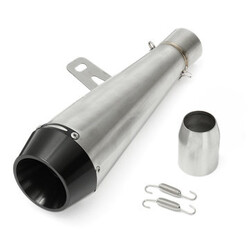 Exhaust Muffler Pipe Slip 38-51mm Universal Motorcycle Honda Stainless Kawasaki Yamaha