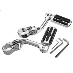 Davidson Long Mount For Harley Pair 3.2cm 1.25inch Foot Pegs Pedals Adjustable