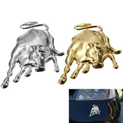 Metal 3D Car Chrome Badge Truck Auto Motor Sticker Bull Ox Decal Emblem