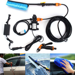 Kit Water Pump Washer Wash 75W High Pressure Self-priming Electric Car Portable