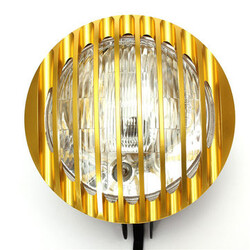 Golden Motorcycle Halogen Headlight Autobike 6inch Light For Harley Autocycle