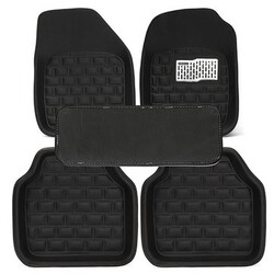 Auto Floor Universal Car Rear Mats Carpet Mat Front PU Leather 5pcs