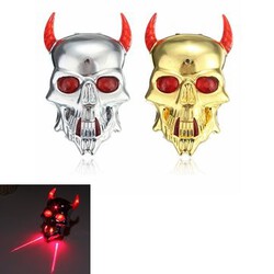 Laser Skull Style E-bike Modes Bicycle Cycling LED Eye Rear Tail Light